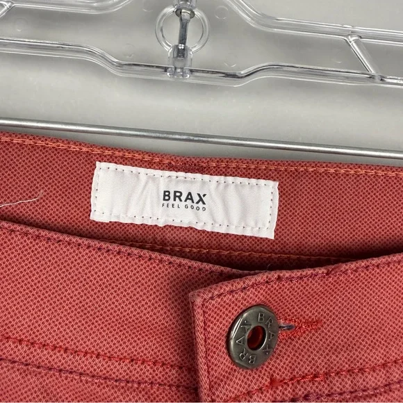 BRAX Cooper Red Straight Fancy Pants